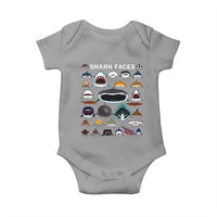 Shark Faces Baby Onesie Type Of Sharks Identification Marine Biology