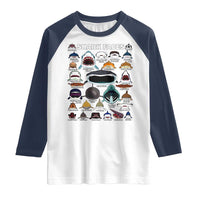 Shark Faces Raglan Shirt Type Of Sharks Identification Marine Biology