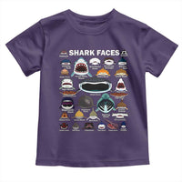 Shark Faces Toddler T Shirt Type Of Sharks Identification Marine Biology
