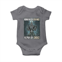 Funny Alpha Wolf Meme Baby Onesie Human By Chance Alpha By Choice Cool Funny Alpha Wolf Meme