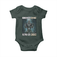 Funny Alpha Wolf Meme Baby Onesie Human By Chance Alpha By Choice Cool Funny Alpha Wolf Meme