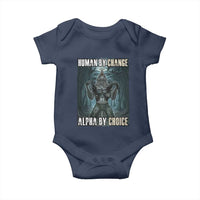 Funny Alpha Wolf Meme Baby Onesie Human By Chance Alpha By Choice Cool Funny Alpha Wolf Meme