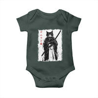 Japanese Samurai Cat Baby Onesie Retro Vintage Ukiyo-e Warrior Art Graphic