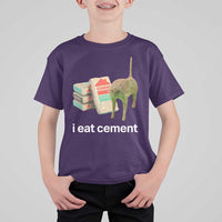 Funny Cursed Cat Meme T Shirt For Kid I Eat Cement Oddly Specific Dank Meme - Wonder Print Shop