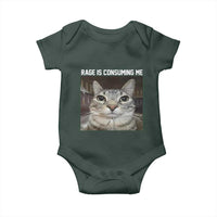 Funny Silly Cat Meme Baby Onesie Rage Is Consuming Me Staring