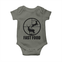 Deer Hunting Baby Onesie Deer Hunting Funny Hunter Fast Food Gift