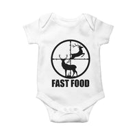 Deer Hunting Baby Onesie Deer Hunting Funny Hunter Fast Food Gift