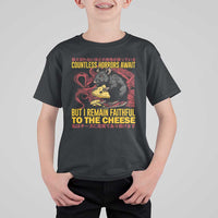 Funny Japanese Rat Lover T Shirt For Kid I Remain Faithful To The Cheese Retro Vintage Japan - Wonder Print Shop