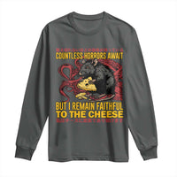 Funny Japanese Rat Lover Long Sleeve Shirt I Remain Faithful To The Cheese Retro Vintage Japan