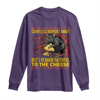 Funny Japanese Rat Lover Long Sleeve Shirt I Remain Faithful To The Cheese Retro Vintage Japan