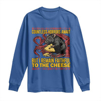 Funny Japanese Rat Lover Long Sleeve Shirt I Remain Faithful To The Cheese Retro Vintage Japan