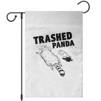 Funny Trashed Panda Garden Flag Drunk Raccoon Meme Hot Mess - Wonder Print Shop