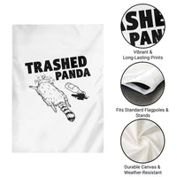Funny Trashed Panda Garden Flag Drunk Raccoon Meme Hot Mess - Wonder Print Shop