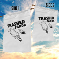 Funny Trashed Panda Garden Flag Drunk Raccoon Meme Hot Mess - Wonder Print Shop