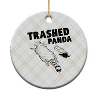 Funny Trashed Panda Ceramic Ornament Drunk Raccoon Meme Hot Mess - Wonder Print Shop