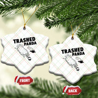 Funny Trashed Panda Ceramic Ornament Drunk Raccoon Meme Hot Mess - Wonder Print Shop