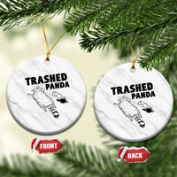 Funny Trashed Panda Ceramic Ornament Drunk Raccoon Meme Hot Mess - Wonder Print Shop
