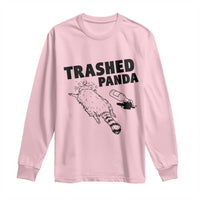 Funny Trashed Panda Long Sleeve Shirt Drunk Raccoon Meme Hot Mess - Wonder Print Shop