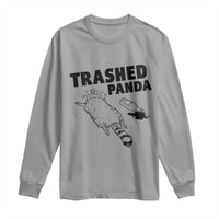 Funny Trashed Panda Long Sleeve Shirt Drunk Raccoon Meme Hot Mess - Wonder Print Shop