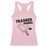 Funny Trashed Panda Racerback Tank Top Drunk Raccoon Meme Hot Mess - Wonder Print Shop