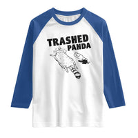 Funny Trashed Panda Raglan Shirt Drunk Raccoon Meme Hot Mess - Wonder Print Shop