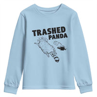 Funny Trashed Panda Youth Sweatshirt Drunk Raccoon Meme Hot Mess - Wonder Print Shop