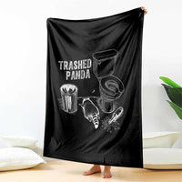 Funny Trashed Panda Throw Blanket Drunk Raccoon in Toilet Meme Hot Mess - Wonder Print Shop