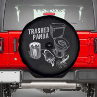 Funny Trashed Panda Spare Tire Cover Drunk Raccoon in Toilet Meme Hot Mess - Wonder Print Shop