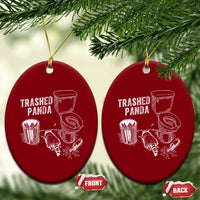 Funny Trashed Panda Ceramic Ornament Drunk Raccoon in Toilet Meme Hot Mess - Wonder Print Shop