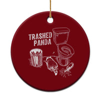 Funny Trashed Panda Ceramic Ornament Drunk Raccoon in Toilet Meme Hot Mess - Wonder Print Shop