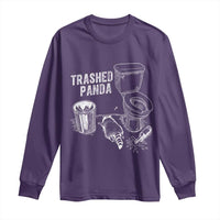 Funny Trashed Panda Long Sleeve Shirt Drunk Raccoon in Toilet Meme Hot Mess - Wonder Print Shop