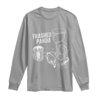 Funny Trashed Panda Long Sleeve Shirt Drunk Raccoon in Toilet Meme Hot Mess - Wonder Print Shop