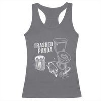 Funny Trashed Panda Racerback Tank Top Drunk Raccoon in Toilet Meme Hot Mess - Wonder Print Shop