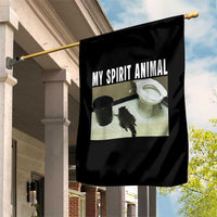 Funny Trashed Panda My Spirit Animal Garden Flag Drunk Raccoon in Toilet Meme Hot Mess - Wonder Print Shop