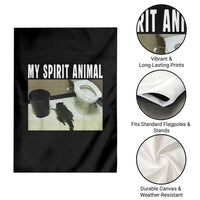 Funny Trashed Panda My Spirit Animal Garden Flag Drunk Raccoon in Toilet Meme Hot Mess - Wonder Print Shop