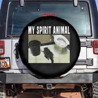 Funny Trashed Panda My Spirit Animal Spare Tire Cover Drunk Raccoon in Toilet Meme Hot Mess - Wonder Print Shop