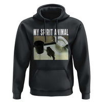 Funny Trashed Panda My Spirit Animal Hoodie Drunk Raccoon in Toilet Meme Hot Mess - Wonder Print Shop