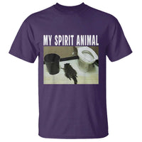 Funny Trashed Panda My Spirit Animal T Shirt Drunk Raccoon in Toilet Meme Hot Mess - Wonder Print Shop