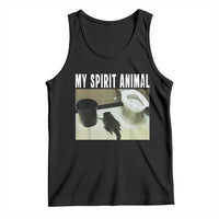 Funny Trashed Panda My Spirit Animal Tank Top Drunk Raccoon in Toilet Meme Hot Mess - Wonder Print Shop