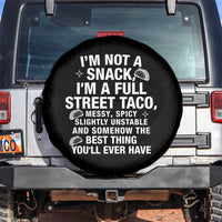 I’m a Full Street Taco Spare Tire Cover Funny Hot Mess Icons Foodie Flirts Meme - Wonder Print Shop