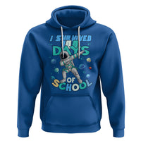 100 Days of School Astronaut Hoodie Outer Space Dabbing I Survived - Wonder Print Shop