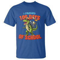 100 Days of School Dinosaur T Shirt I Crushed - Wonder Print Shop
