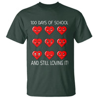100 Days of School T Shirt Still Loving It Cute Hearts - Wonder Print Shop