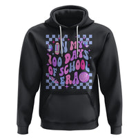 In My 100 Days of School Era Hoodie Retro Groovy - Wonder Print Shop