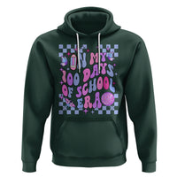 In My 100 Days of School Era Hoodie Retro Groovy - Wonder Print Shop
