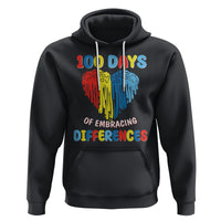 100 Days of School IEP Hoodie Embrace Differences Neurodiversity Autism ADHD Awareness - Wonder Print Shop