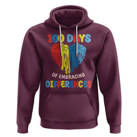 100 Days of School IEP Hoodie Embrace Differences Neurodiversity Autism ADHD Awareness - Wonder Print Shop
