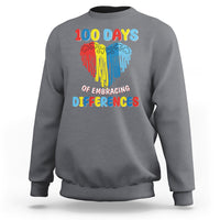 100 Days of School IEP Sweatshirt Embrace Differences Neurodiversity Autism ADHD Awareness - Wonder Print Shop
