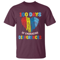 100 Days of School IEP T Shirt Embrace Differences Neurodiversity Autism ADHD Awareness - Wonder Print Shop