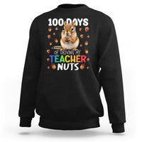 100 Days of School Chipmunk Sweatshirt Driving My Teacher Nuts - Wonder Print Shop